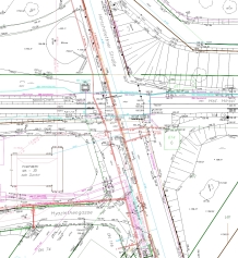 Ausschnitt aus einem Lage- und Höhenplan - Für eine größere Darstellung bitte auf das Bild klicken Ausschnitt aus einem Lage- und Höhenplan - Für eine größere Darstellung bitte auf das Bild klicken